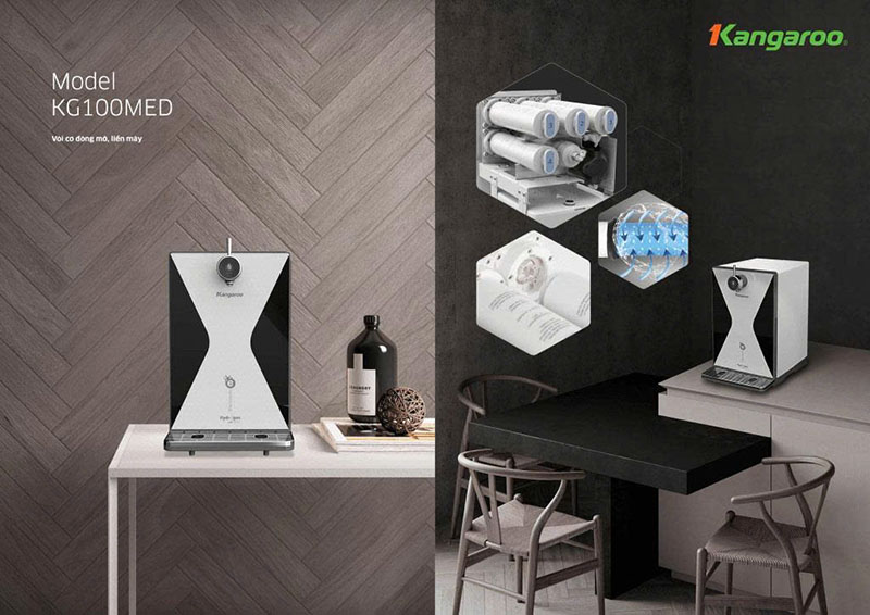 Thiết kế vòi cơ liền máy Kangaroo KG100MED