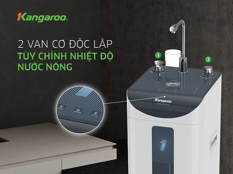 Van cơ độc lập điều chỉnh nhiệt độ nước nóng linh hoạt Kangaroo KG10A9SG