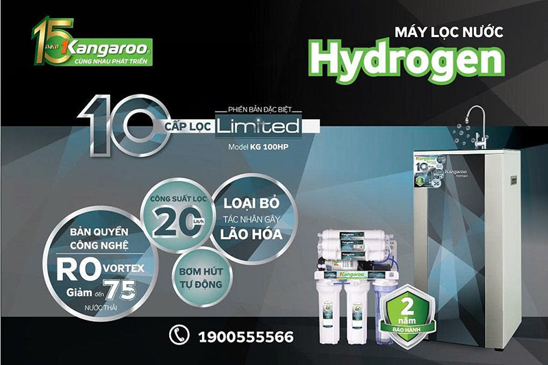Máy lọc nước Kangaroo Hydrogen KG100HP tủ đứng