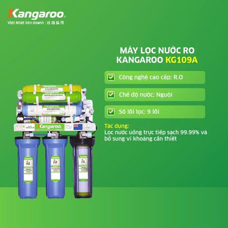 Máy lọc nước Kangaroo KG109A-KV chính hãng