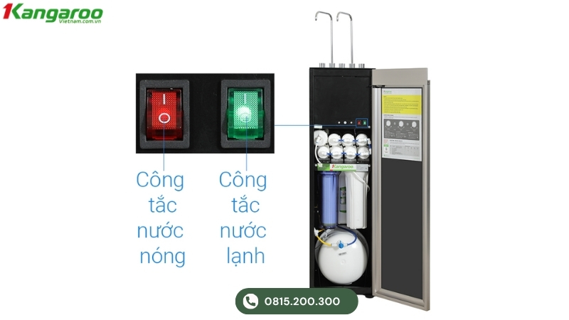 Công tắc nước nóng và nước lạnh máy Kangaroo