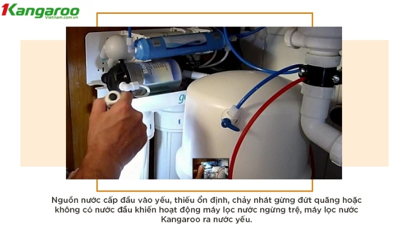 Nguồn nước đầu vào yếu