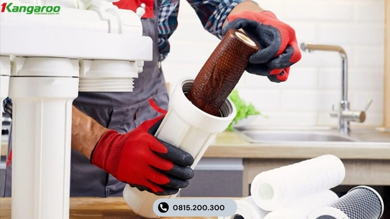 Lõi lọc thô bị tắc