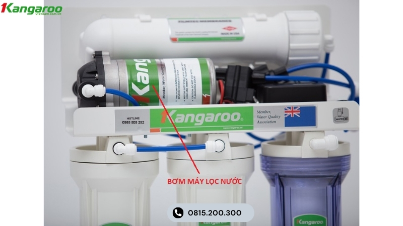 Bơm máy lọc nước hoạt động yếu