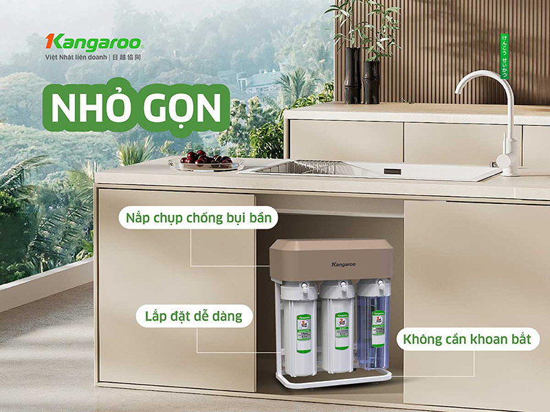 Khung giá đỡ máy lọc nước Kangaroo KG12K3-H1 không cần khoan tường