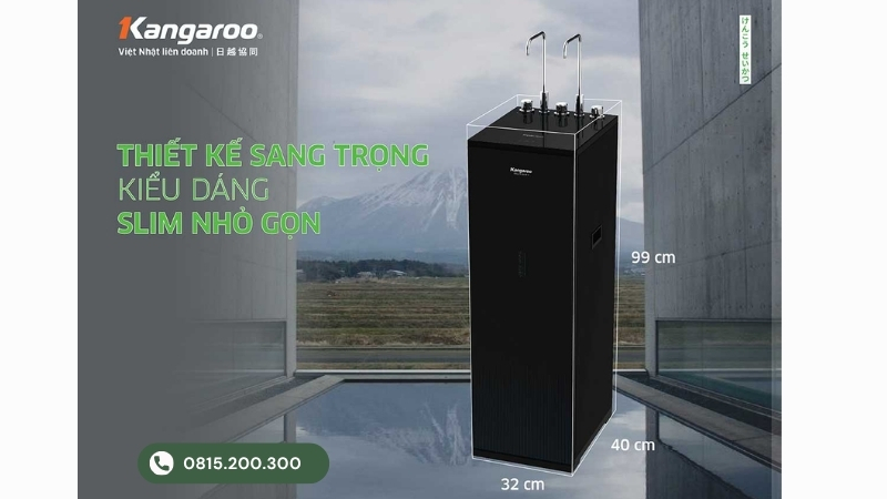 Máy lọc nước tủ đứng thon gọn