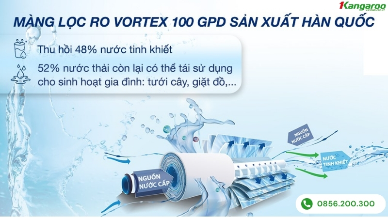 Hệ thống lọc RO của KG10A12 và KG12A6