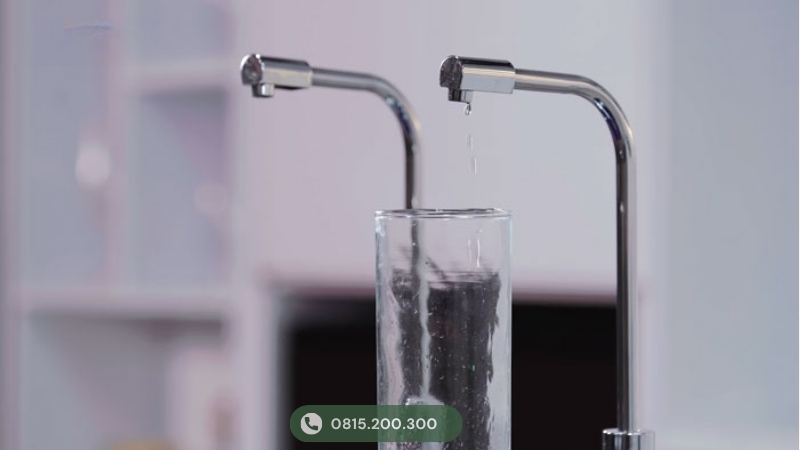 Nước tại vòi chảy yếu do lõi lọc bị tắc nghẽn cặn bẩn