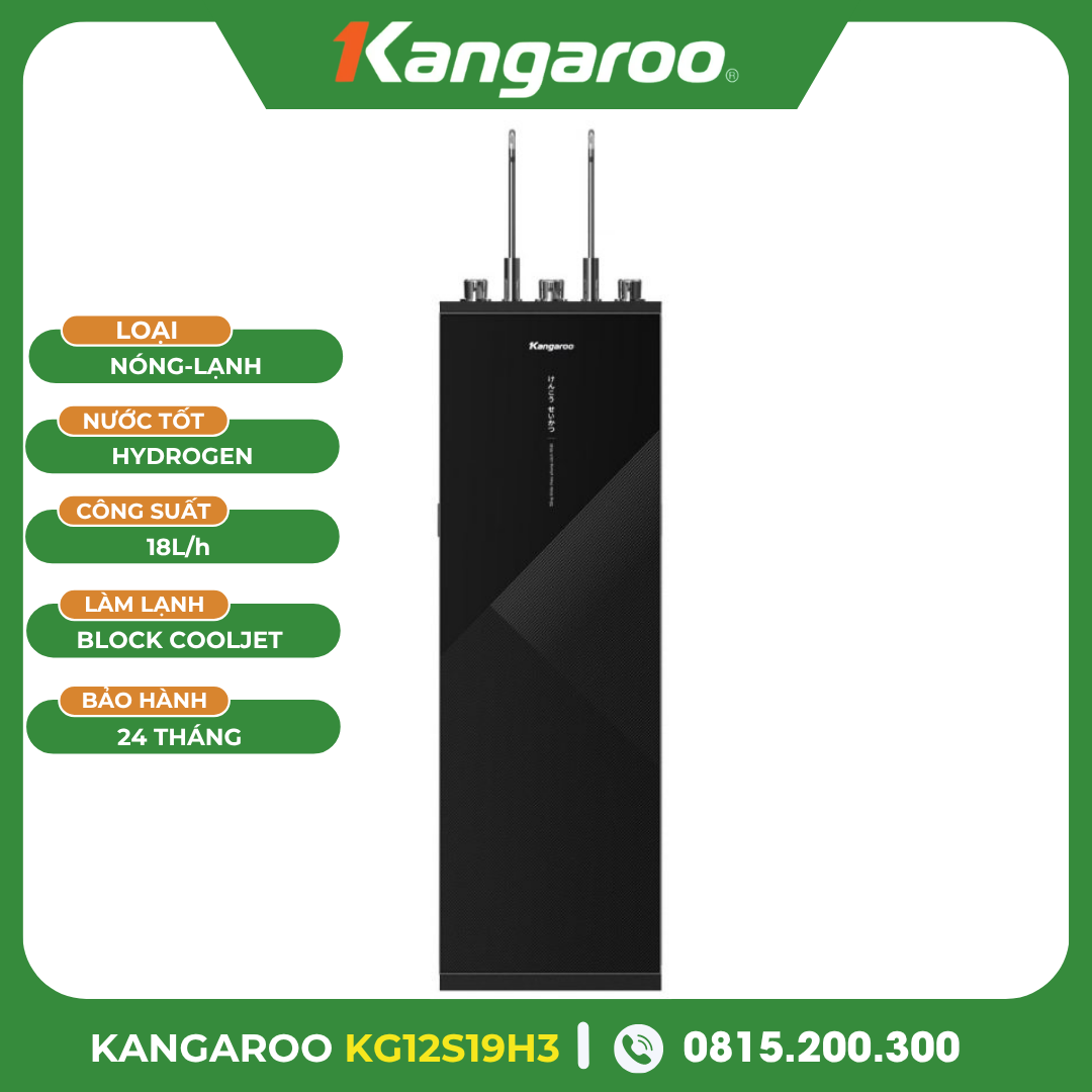 Máy Lọc Nước Kangaroo Hydrogen Nóng Lạnh KG12S19H3