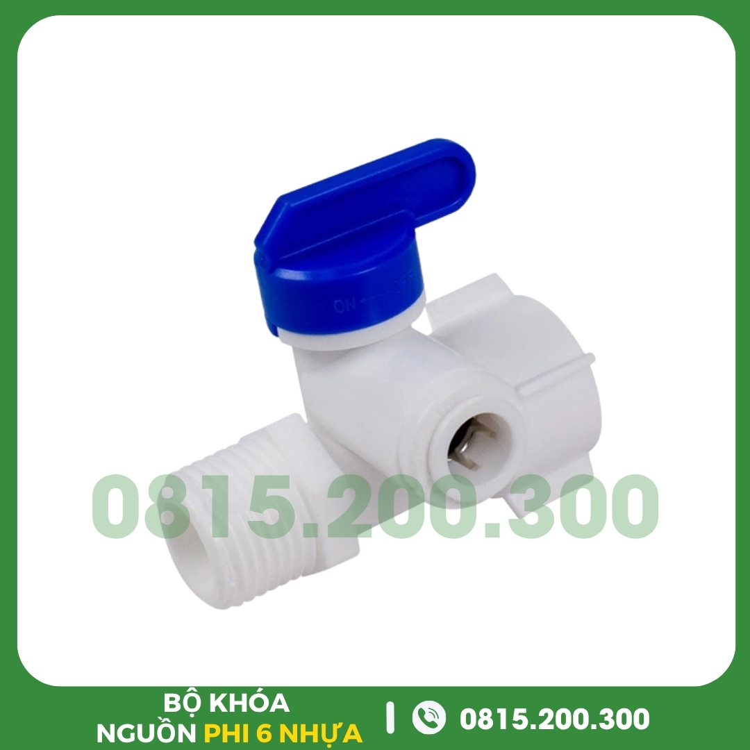 Khẩu Khóa Nhựa Phi 6 (Bộ Chia Nguồn)