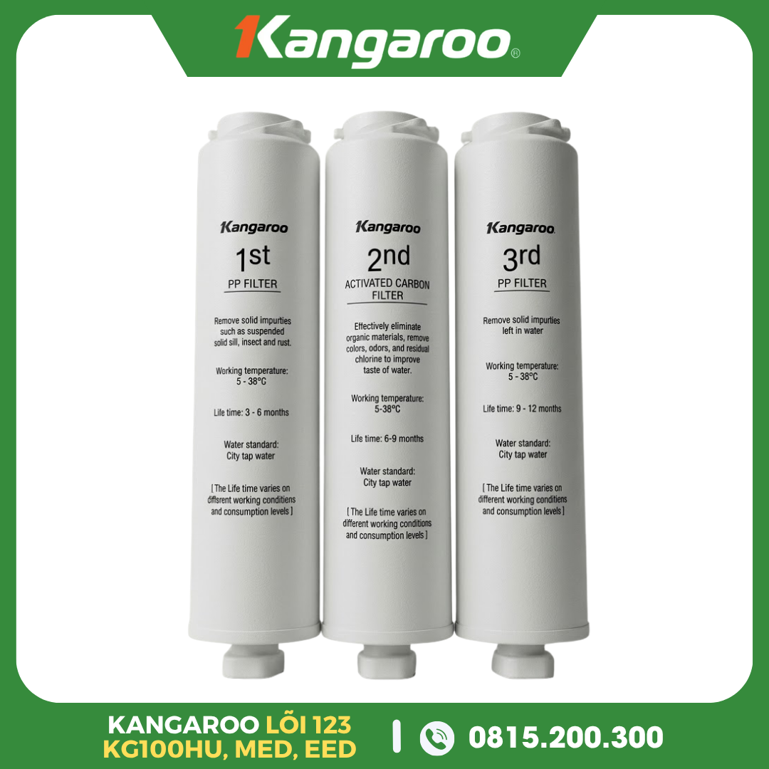 Bộ Lõi 123 Kangaroo KG100HU, KG100MED, KG100EED