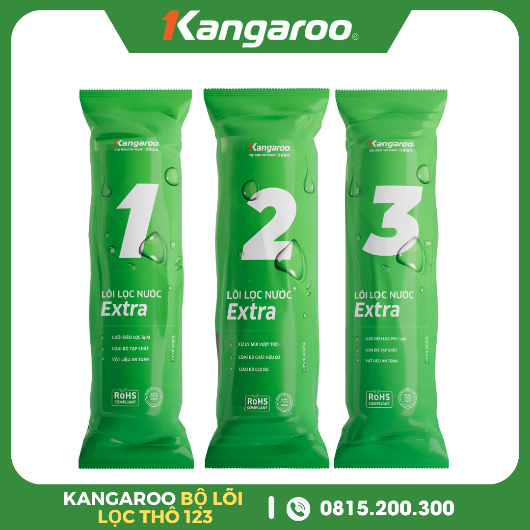 Bộ Lõi Lọc Nước 123 Kangaroo