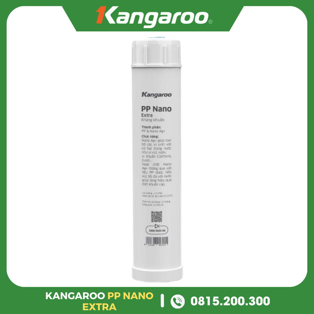 Lõi Lọc Nước Kangaroo PP Nano Extra Kháng Khuẩn