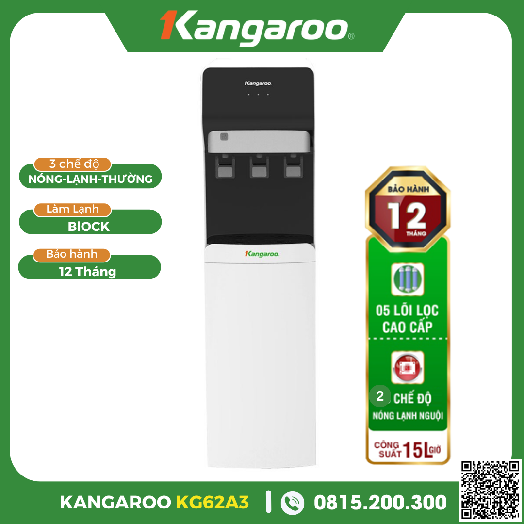 Máy Lọc Nước Có Chức Năng Làm Nóng Lạnh Nước Uống KG62A3