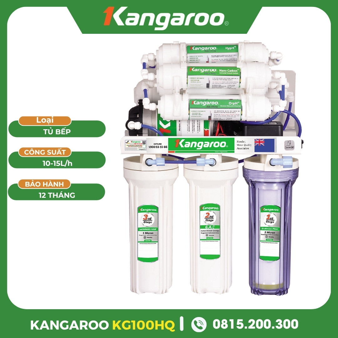 Máy Lọc nước Kangaroo Hydrogen KG100HQ Lắp Tủ Bếp