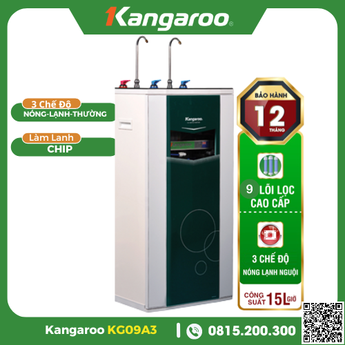 Máy lọc nước 2 chế độ Nóng Thường Kangaroo KG09A3