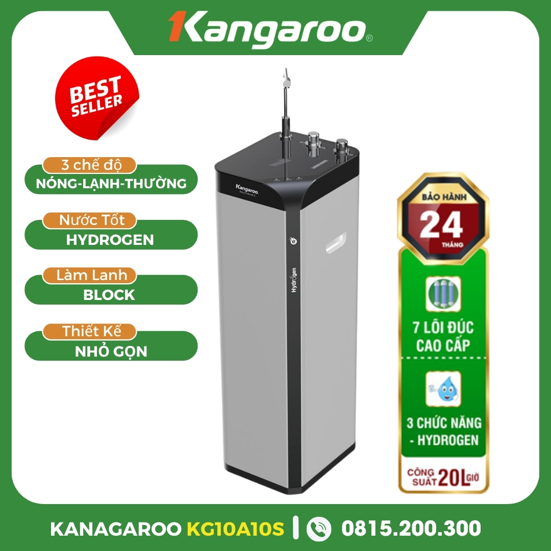 Máy Lọc Nước Kangaroo Hydrogen Nóng Lạnh KG10A10S