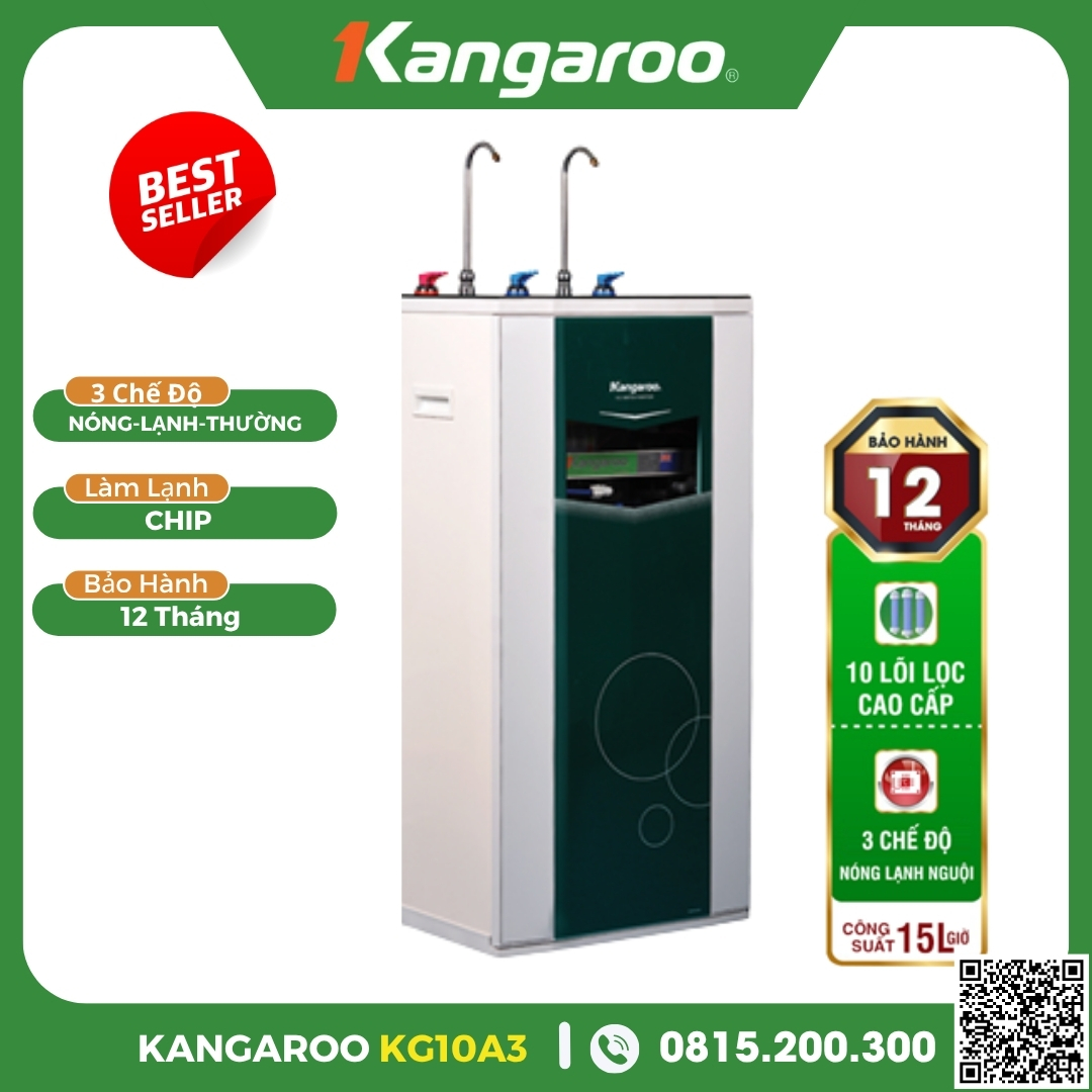 Máy Lọc Nước Kangaroo 3 Chế Độ Nóng-Lạnh-Nguội KG10A3