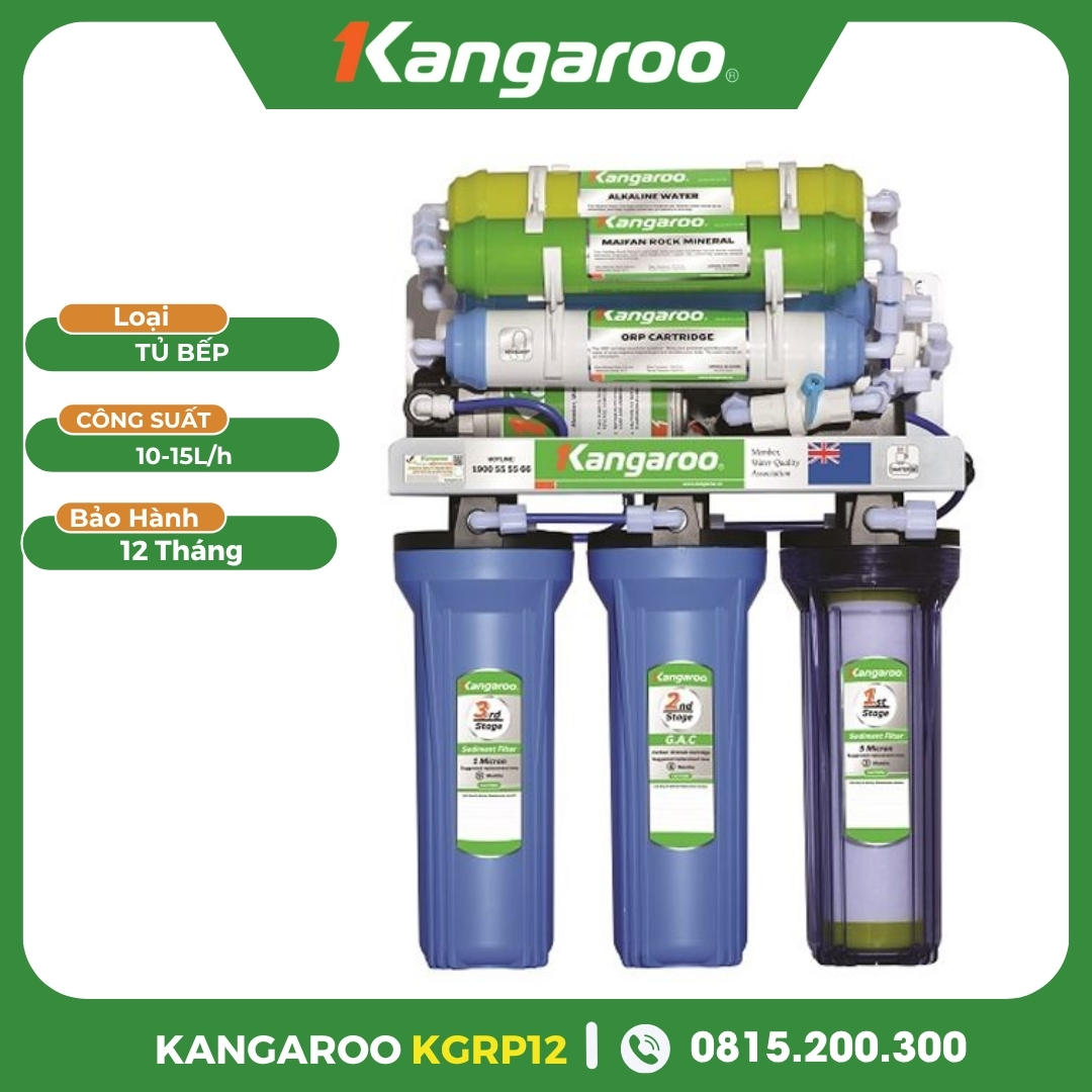 Máy Lọc Nước Kangaroo Tủ Bếp KGRP12