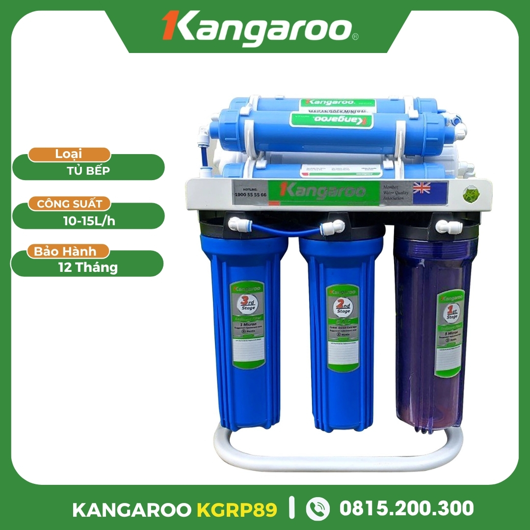 Máy Lọc Nước Kangaroo KGRP89 Lắp Âm Tủ