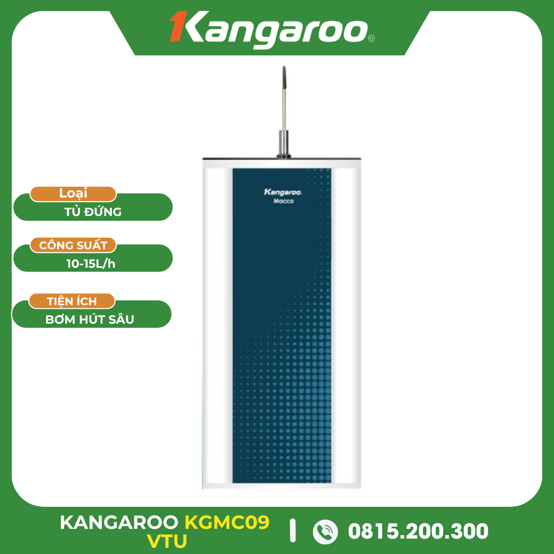 Máy Lọc Nước Kangaroo Macca 9 Cấp Lọc KGMC09 VTU