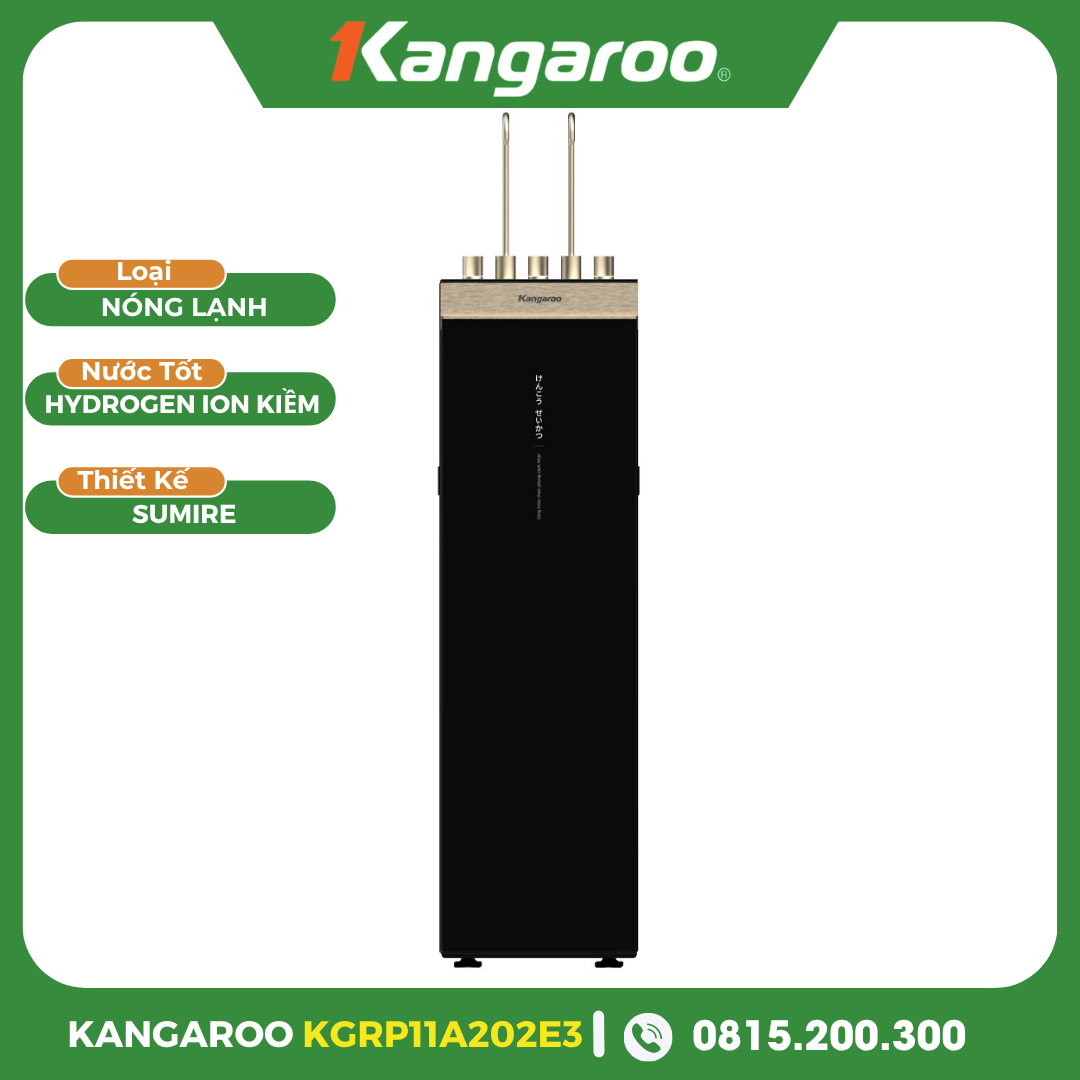 Máy Lọc Nước Kangaroo Sumire Hydrogen Ion Kiềm Nóng Lạnh KGRP11A202E3