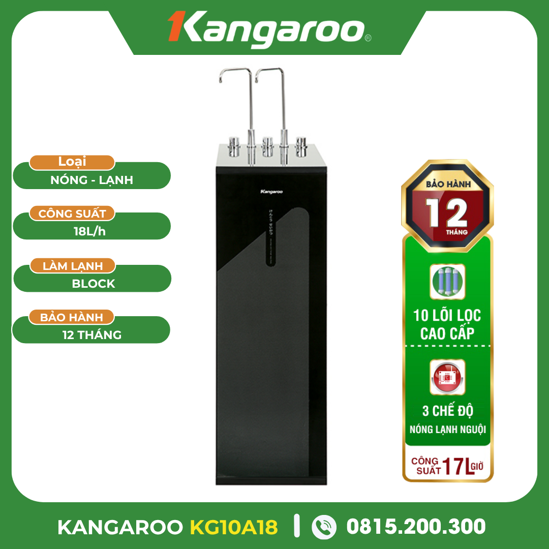 Máy Lọc Nước Kangaroo Nóng Lạnh KG10A18
