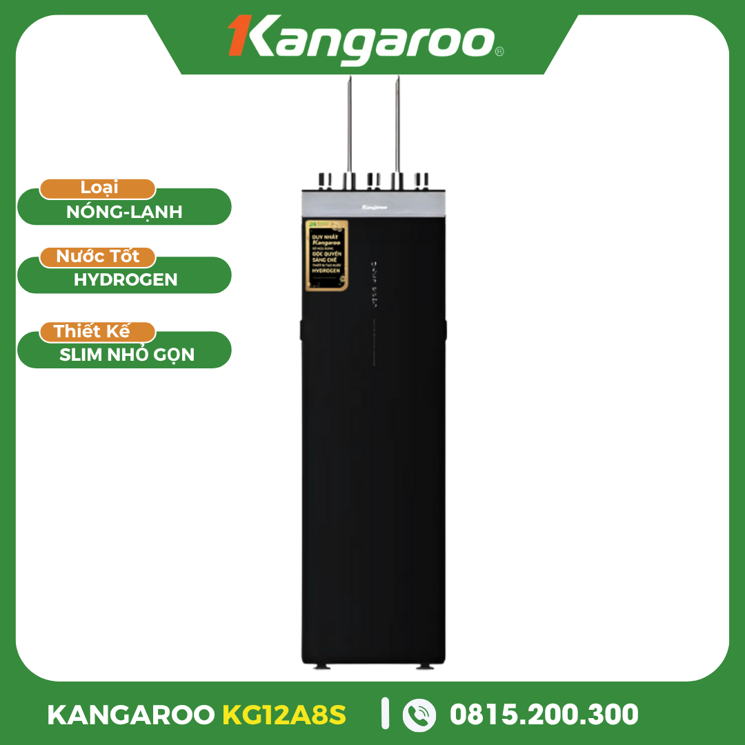 Máy Lọc Nước RO Nóng Lạnh Hydrogen Kangaroo KG12A8S