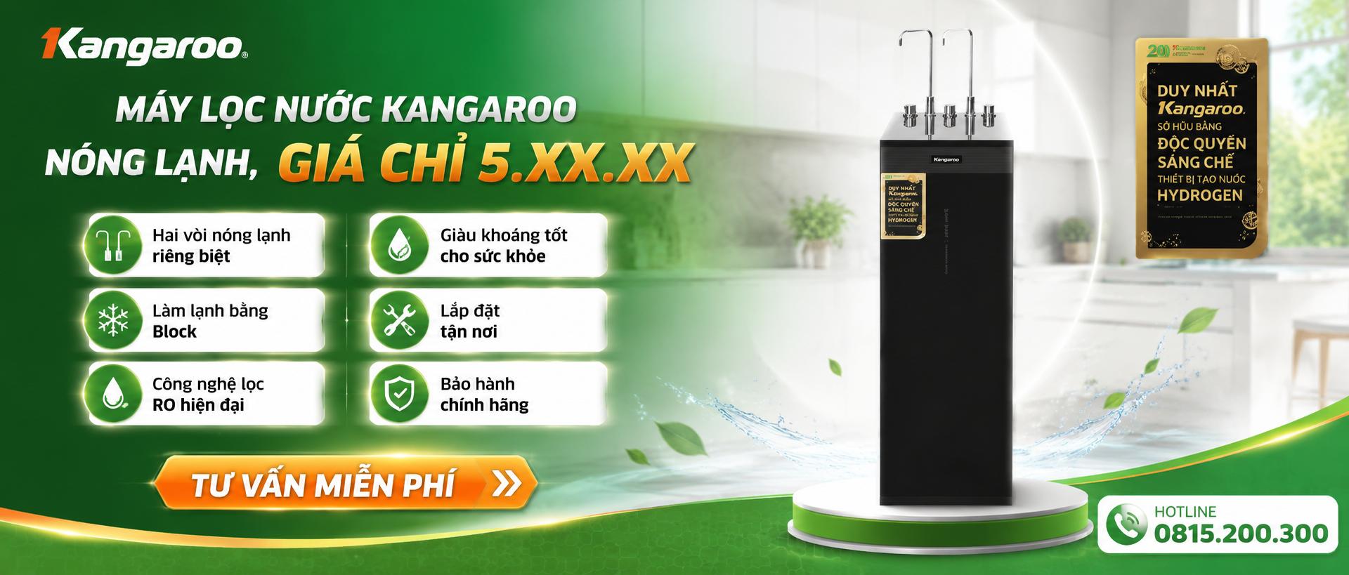 Máy lọc nước nóng lạnh Kangaroo KG10A68 
