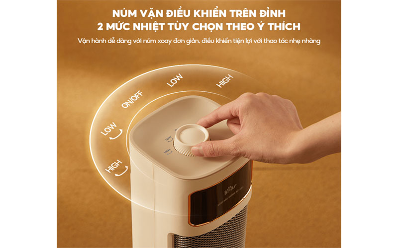 Máy Sưởi Gốm Bear DNQ-P20Y5 - Chính hãng Bảo hành 18 Tháng 1 đổi 1 30 ngày - HOT NEW 2026