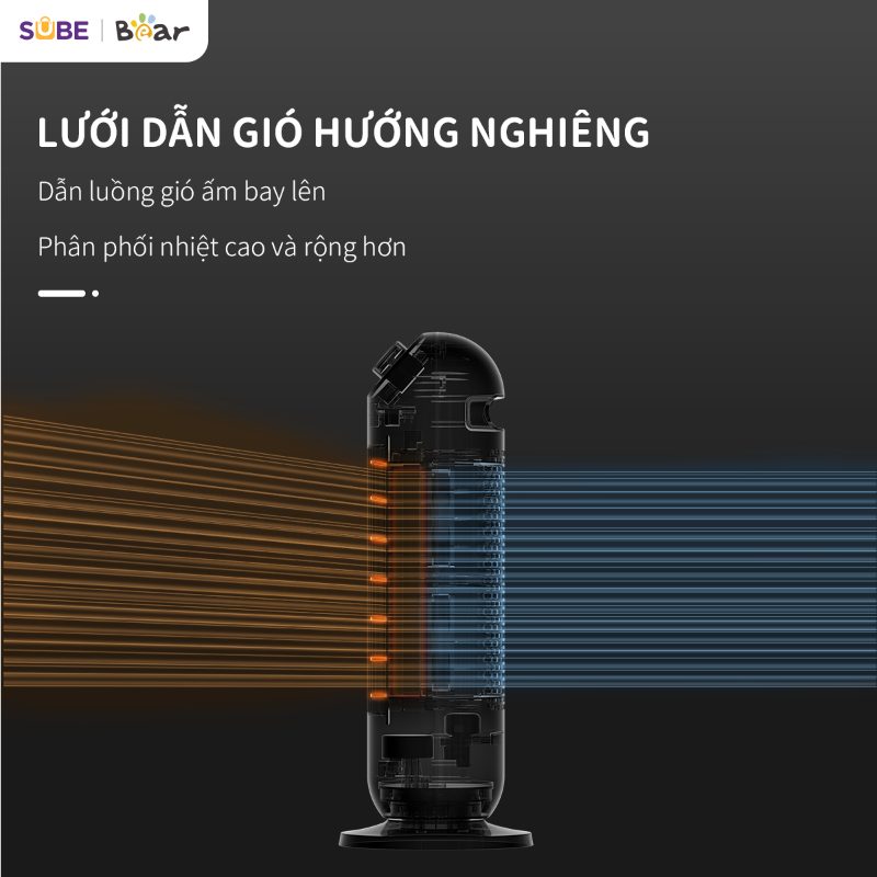Máy Sưởi Gốm Bear SH-4H20A - Chính hãng Bảo hành 18 Tháng 1 đổi 1 30 ngày - HOT NEW 2026