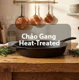 Chảo gang Heart-Treated