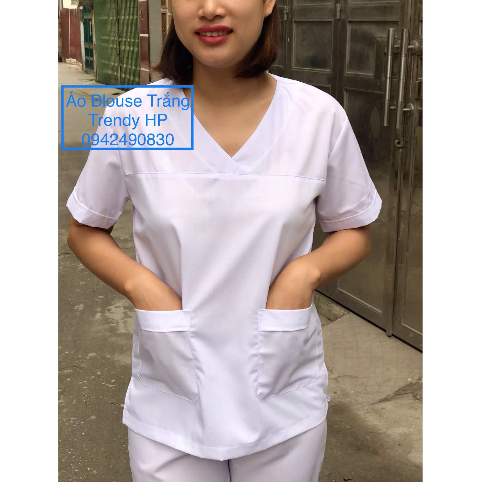 Áo Blouse Trắng Trendy HP Áo Blouse Trắng Trendy HP Áo Blouse Trắng Trendy HP Áo Blouse Trắng Trendy HP Áo Blouse Trắng Trendy HP Áo Blouse Trắng Trendy HP Bộ scrubs cổ tim TRẮNG- bộ scrubs bác sĩ, dược sỹ, điều dưỡng chất phổ thông