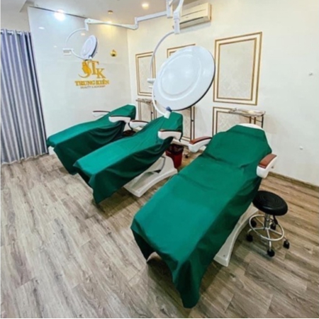Ga trải giường y tế màu xanh lá 1,5x2m Kaki Hoàn Nguyên hấp sấy – Săng Ga trải phẫu thuật bệnh viện, phòng khám, spa