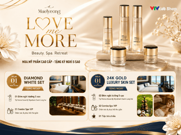 Mua mỹ phẩm Maelyeong, nhận kỳ nghỉ 5 sao