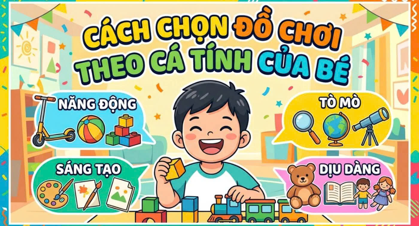 4 cách chọn đồ chơi theo tính cách bé để con luôn hào hứng