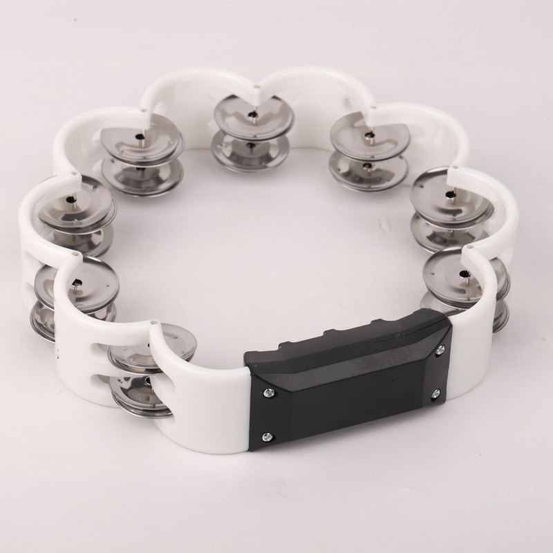 Lục lạc xúc xắc, xắc xô,cầm tay loại nhạc cụ tambourine hình hoa Size to