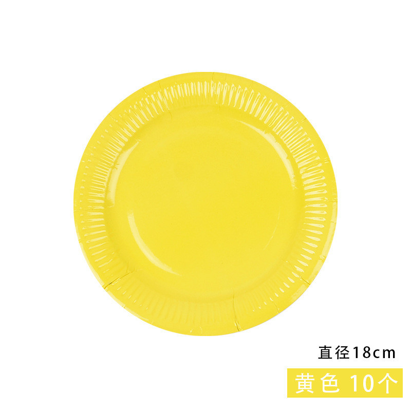 Set 10 đĩa giấy làm thủ công nhiều màu