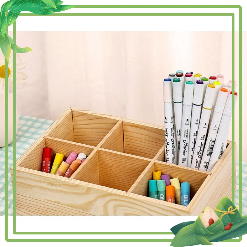 Đồ dùng Giáo cụ Montessori - Khay gỗ đựng đồ dùng trang trí nhà cửa
