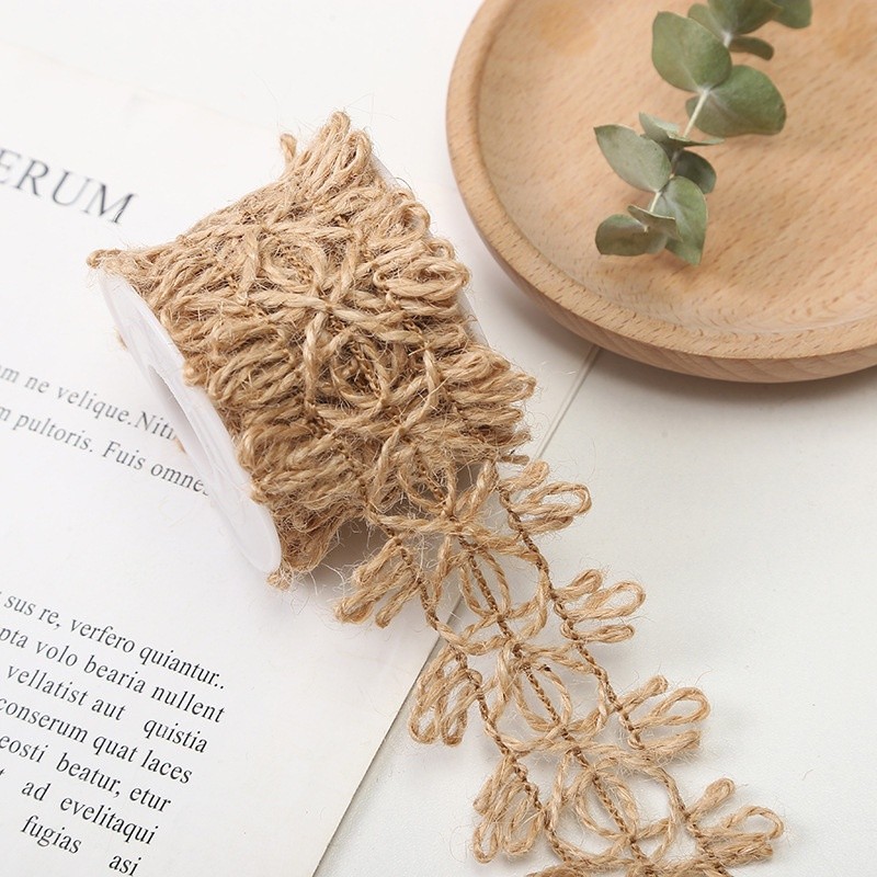 Dây gai  bện nghệ thuật handmade đóng gói quà tặng hoa trang trí nơ ruy băng làm thủ công