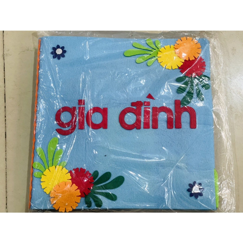 sách vải gồm 10 chủ đề mầm non - KPKH được làm bằng thủ công hanmade mầm non