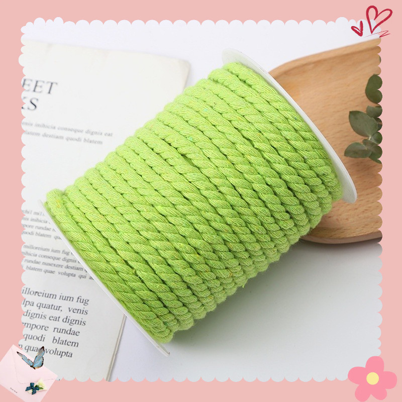 Dây thừng màu 5mm x 25 mét làm thủ công trang trí, handmade, decor, dây treo kệ mầm non