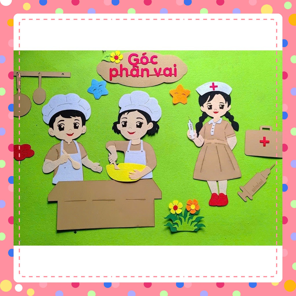 Tổng hợp - Góc mầm non steam pha nỉ  trang trí lớp học mầm non theo (mẫu to đẹp)