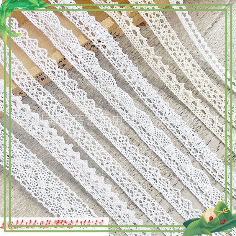 Ren Chỉ Trắng Trang Trí  diềm khung sản phẩm Handmade - Steam mầm non set 5 mét/1 cuộn