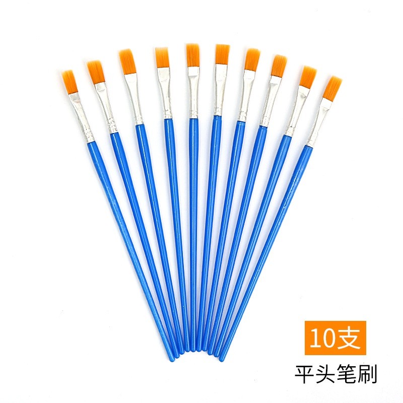 Set 10 chổi cọ tập vẽ trẻ em nghệ thuật graffiti trẻ em
