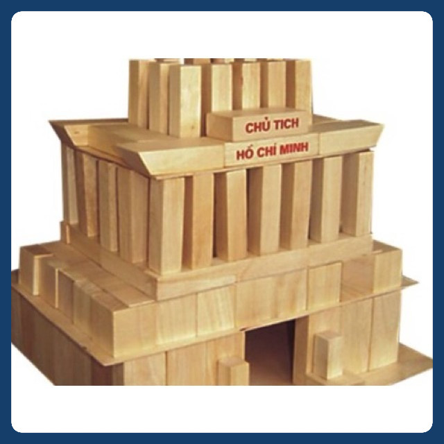 Đồ chơi xếp hình xây dựng lăng Bác bằng gỗ - mô hình lăng Bác ( chuẩn danh mục TT02)