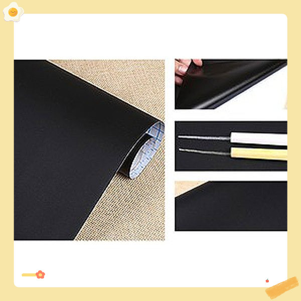 Decal viết bảng Đen -  Decal đen nhám dán tường làm bảng viết phấn chống nước