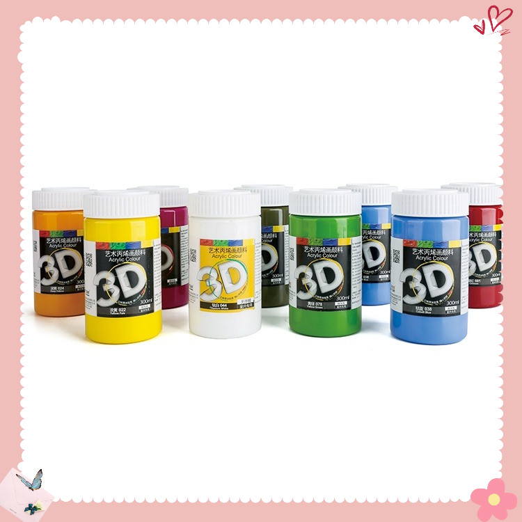 Màu acrylic 3D 300ml , màu vẽ mỹ thuật trên vải mọi chất liệu
