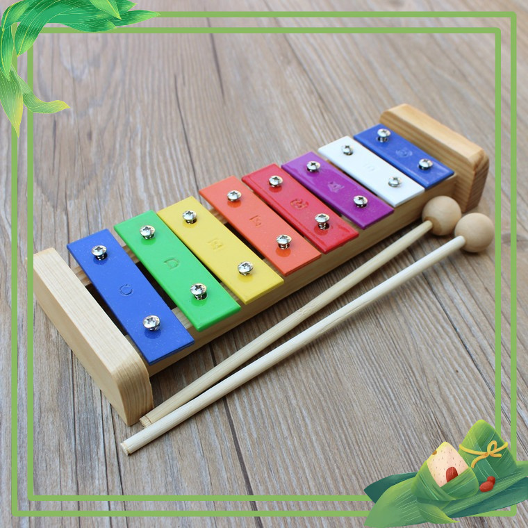 Đàn mộc cầm xylophone Giscoo hợp kim nhôm, tiếng vang, 8 nốt KÍCH THÍCH TƯ DUY ÂM NHẠC