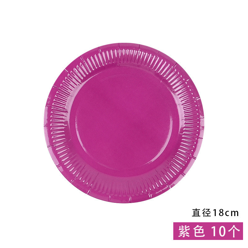 Set 10 đĩa giấy làm thủ công nhiều màu